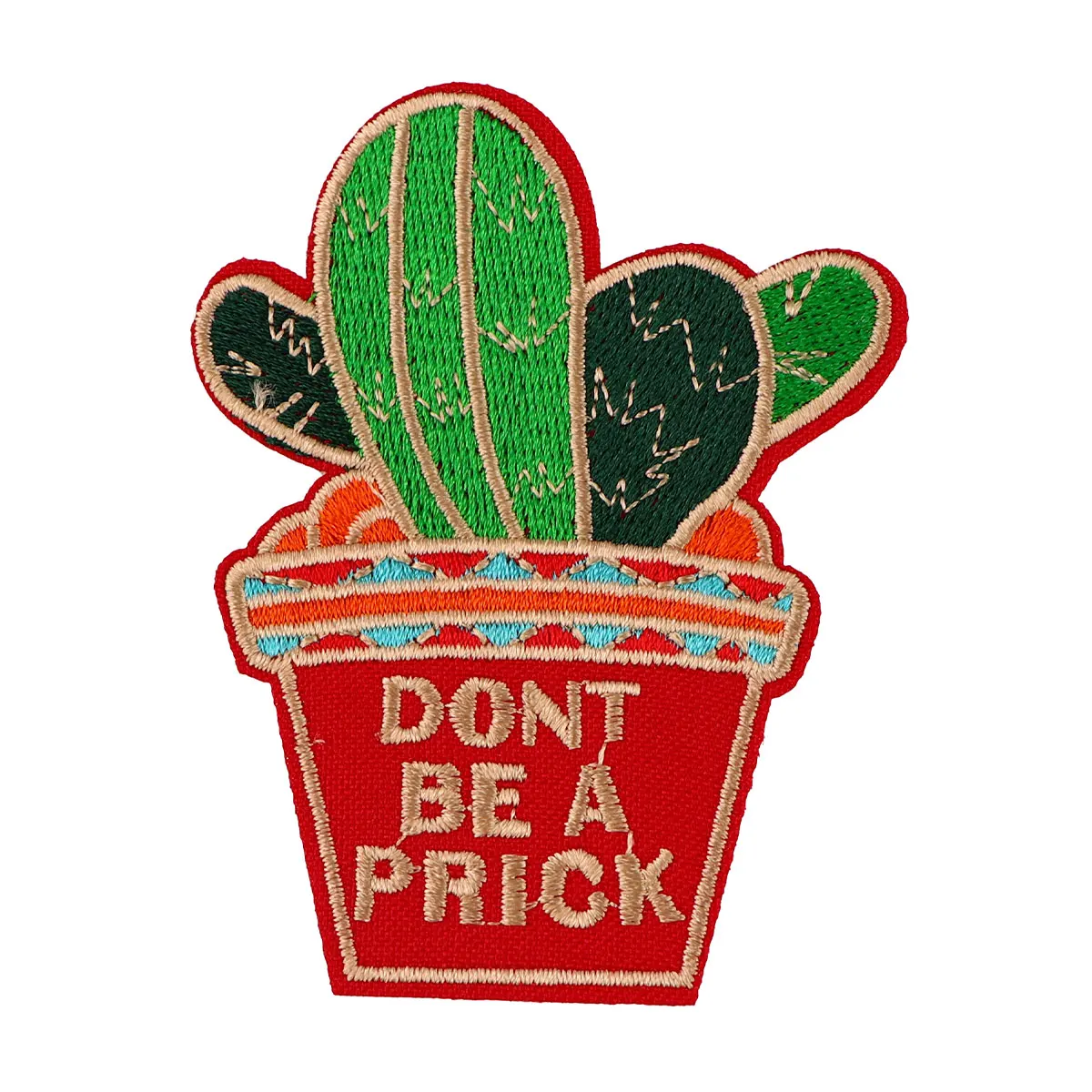 Don't Be A Prick Manga Badges DIY Patch for Clothing Iron on Embroidered Sewing Applique Cute Sew On Fabric Apparel Accessories