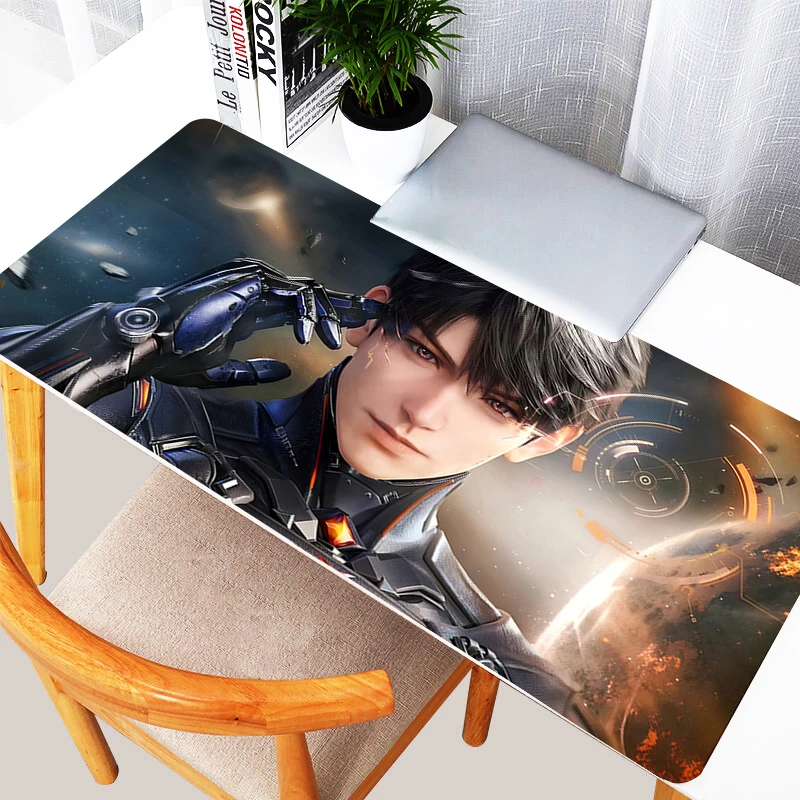 

Mouse Pad Office Computer Love And Deepspace Mousepad Laptop Anime Boy Caleb Rubber Keyboard Pad PC Gamer Cabinet Desk Mouse Mat