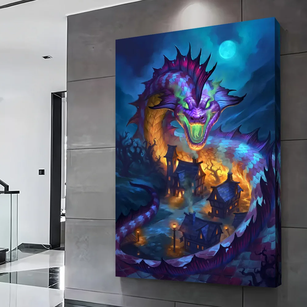 Baku the Mooneater Printing Poster Customizable Pictures Wall Art Canvas Painting for Home Decor Wand Deko Room Decoration Mural