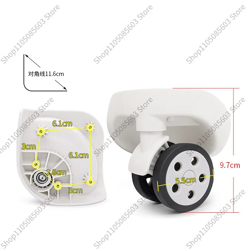 Luggage Caster Parts Wear-resistant Travel Bag Pulley for Trolley Case Carry on Luggage Repair