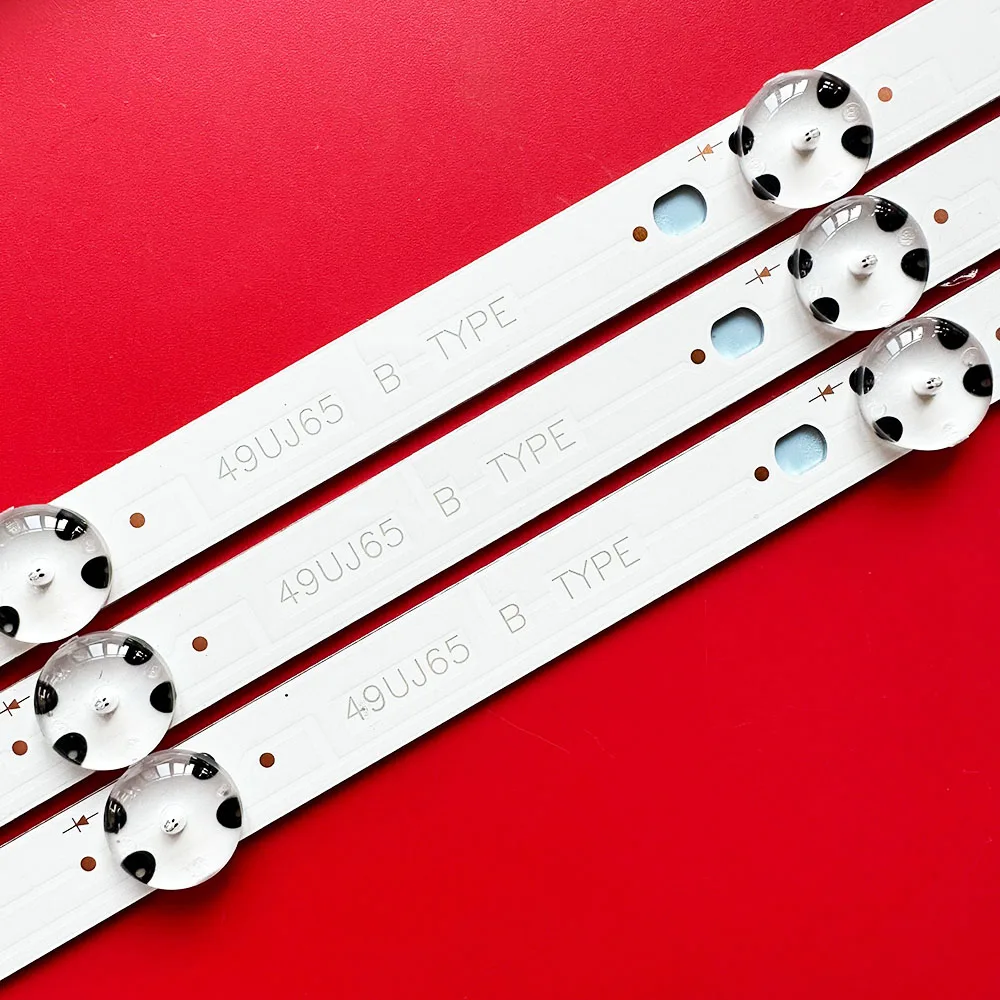 1/3 مجموعات LED شريط إضاءة خلفي ل 49UJ65_A_27LED 49UJ65_B_27LED 49UJ65 49UJ701V 49UJ654T 49UJ651V 49LJ614V 49UJ634V 49UJ65 A B T #3