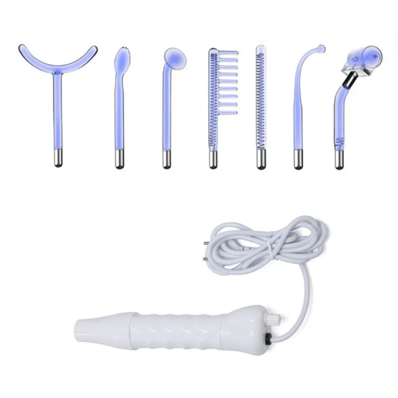 

High Frequency Facial Beauty Machine Electrotherapy Wand Comb Glass Tube Remove Spot Wrinkles Acne Skin Beauty Spa Hair Salon