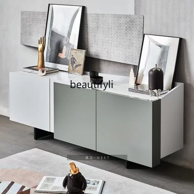 Nordic design simple modern dining side cabinet locker paint into the home living room porch cabinet customization