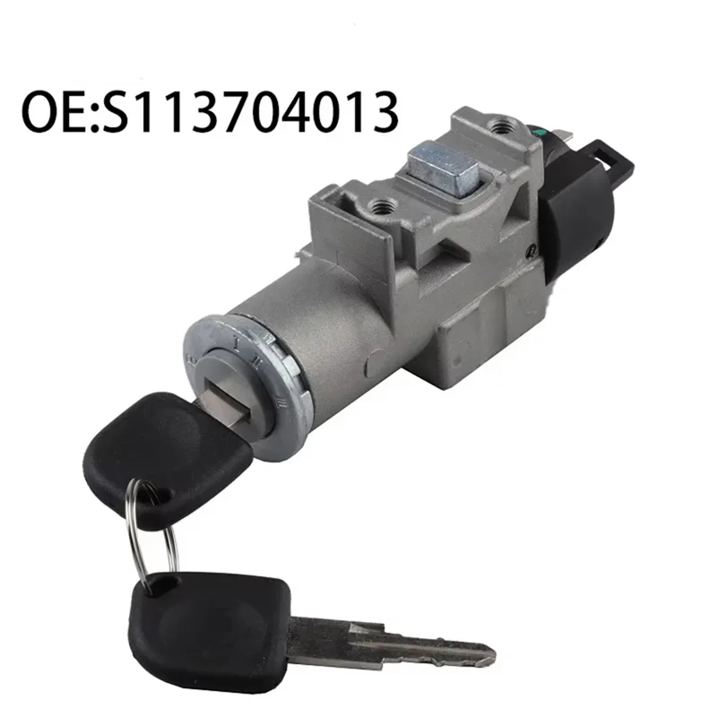 Fechadura do cilindro do interruptor de ignição do carro A03Z-S113704013 com 2 chaves para Chery S11 S15 S21 S22