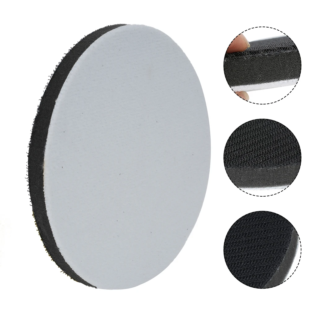 Tool Buffering Pad 6Inch Soft Sponge Accessory Air Sander Back-Up Pad Backing Pad Interface Polishing Replacement