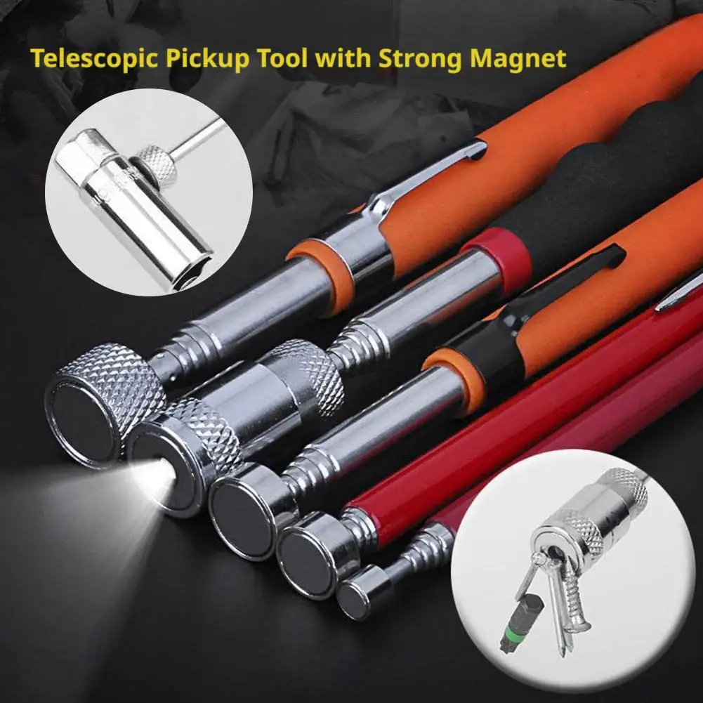 Telescopic Magnetic Pen Portable Metalworking Handy Tool For Picking Up Nut Bolt Adjustable Pickup Rod Stick