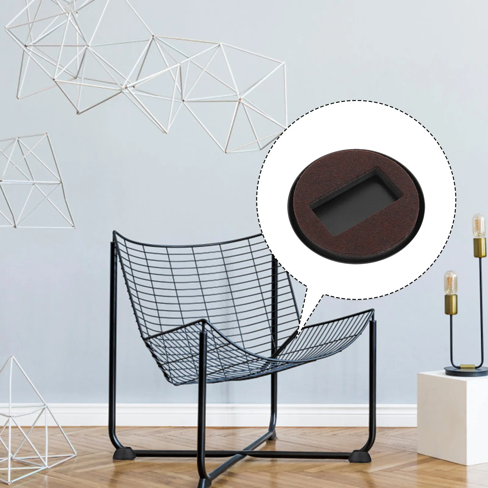 

Набор из 5 штук: Фетровые накладки-фиксаторы для мебельных колес, противоскользящие защитные подкладки для пола, подставки для роликов офисных кресел