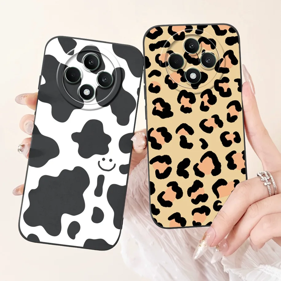 For OPPO Reno 12F 5G Case 2024 Fashion Pretty Girls Soft Liquid Silicone Shockproof Cover For OPPO Reno12 F 4G Reno 12 FS Bumper