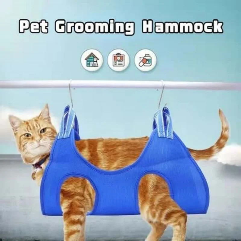 

Pet Grooming Hammock Cat Grooming Nail Cutting Anti Scratch Bite Fixed Bag Bath Trimming Restraint Bag Pet Beauty Hammock Hangin