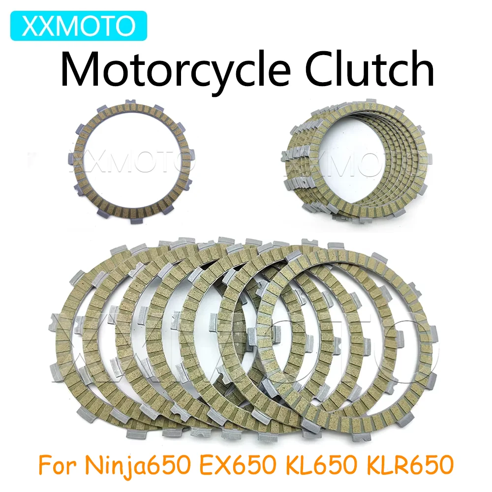 

For KAWASAKI Ninja 650 EX650 Ninja650 EX 650 2009-2019 KL650 KLR650 KL KLR 650 Motorcycle Clutch Plates Friction Disc Kits