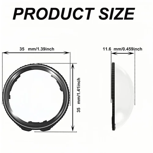 Imagen 2 del producto Protector de Lente para Insta360 X4 Air, Tapas de Lente Transparentes de Desmontaje Rápido, Resistentes al Agua y a los Golpes, Accesorios para Insta 360 X4 Air