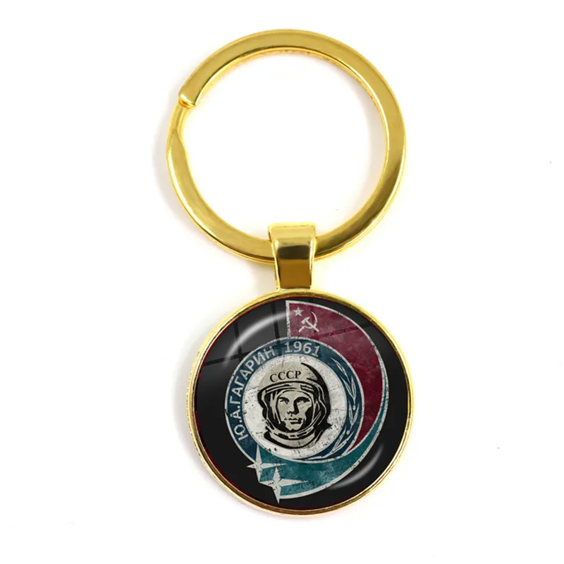Soviet USSR Stalin Lenin Keyrings Classic Red Star Hammer Sickle