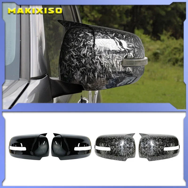 2PCS For Mitsu Pajero Sport 2009-2014 Car Rearview Side Mirror Cover Wing Cap Exterior Door Housing Shell Trim ABS Chrome