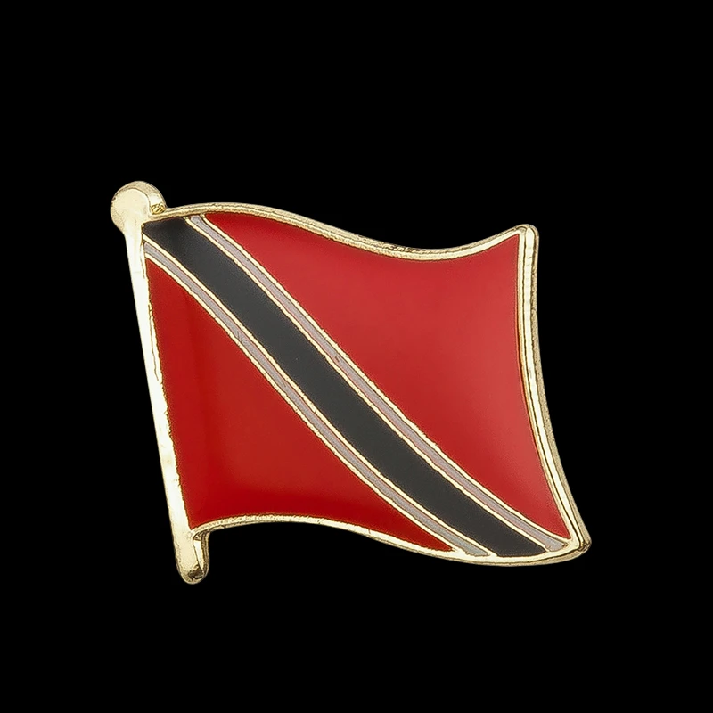 

Trinidad-Tobago Flag Badge Brooch Natinal Lapel Pins Flag Lapel Pins Country Flag Badge