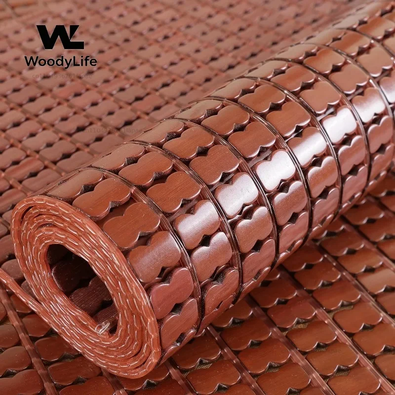 Bamboo Cooling Mat Single Person Student Dormitory  Meter Mahjong Bed Mat Bamboo Block Cooling Pad Bedding Accessories