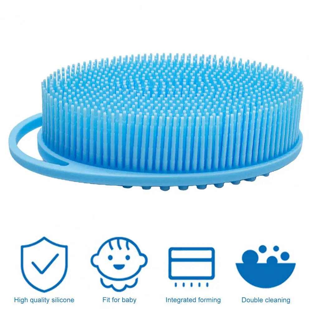 Dead Skin Cells Removal Brush Silicone Body Scrubber Brush Exfoliating Bath for Men Women Easy Hang Design Shower Loofah