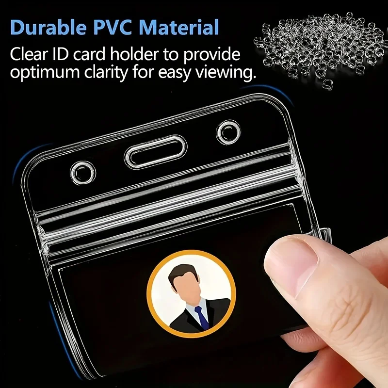 10/20 Pcs Waterproof Transparent Card Cover, ID Card Cover Plastic Protective Cover, Bus Bank Credit Card Protective Cover