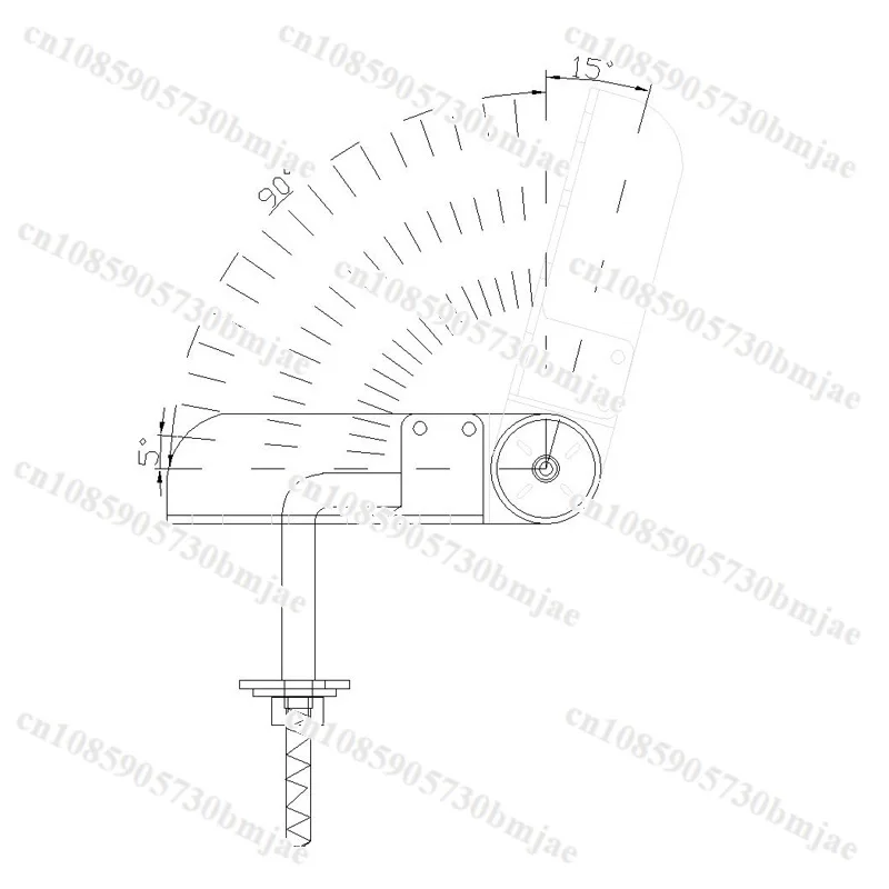 2 pieces Sofa Adjustable Height Angle Hardware Sofa Headrest Ratchet multifunctional adjustment hinge 90-195 degrees