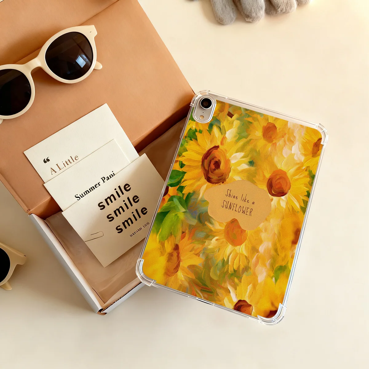 Sunflowers Tablet Case For iPad Pro 12.9 13 11 inch 9.7 Air 13 11 2 1 iPad 11 10.9 6 5 10.2 4 3 2 Mini 7 6 5 4 3 2 Cover Fundas