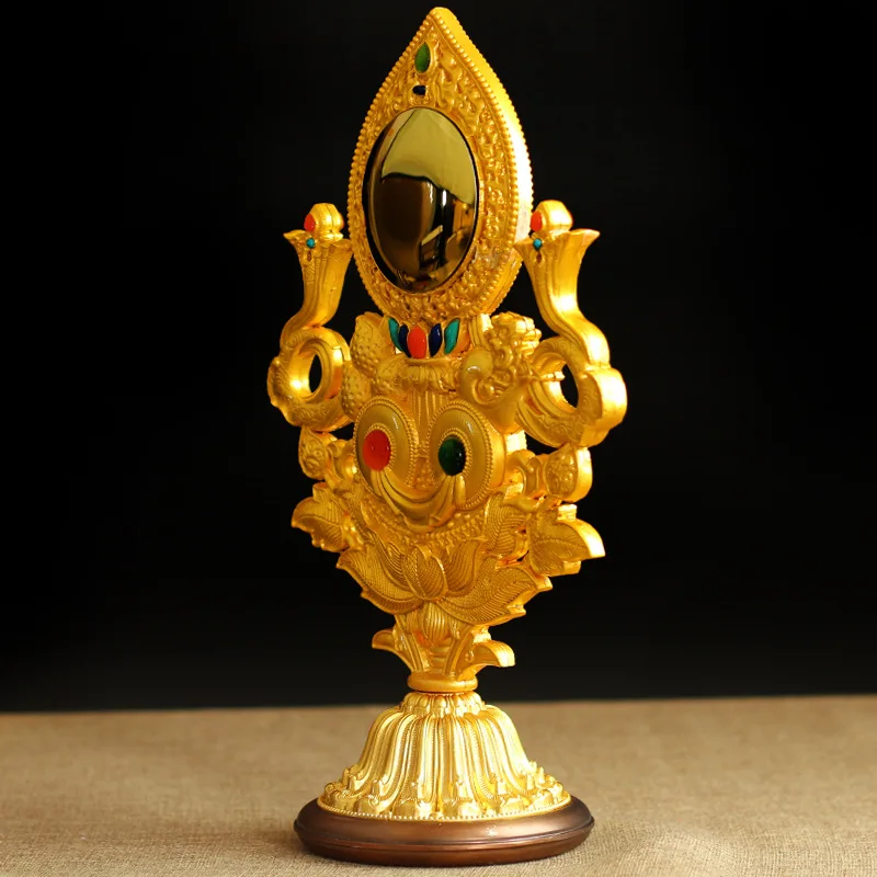Pure copper five wonderful desires combination Buddha front household Buddha hall eight offerings ornaments and supplies