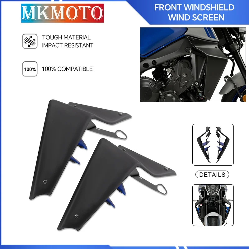 

For MT-09 SP MT 09 2021-2023 Motorcycle Front Sport Downforce Naked Forntal Spoilers Wind Wing Aerodynamic Wing Deflector mt09