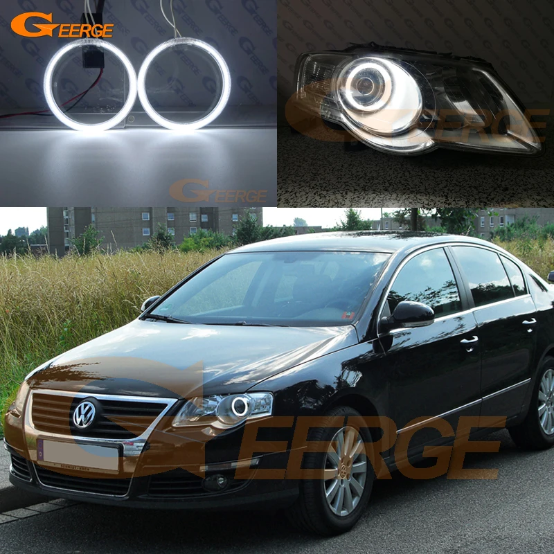 Per Volkswagen VW Passat B6 Magotan 2005-2010 Eccellente CCFL Ultra Luminoso Angel Eyes Halo Anelli Kit Luce