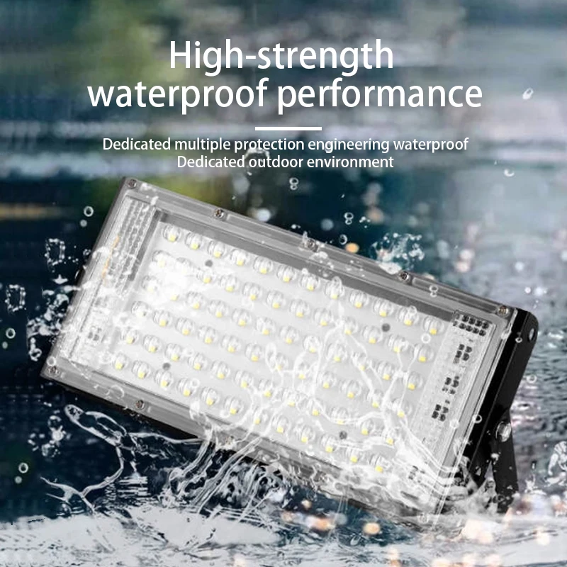 Imagem -05 - Waterproof High Bright Outdoor Led Floodlight Jardim Projetor Iluminação Spotlight Wall Luzes de Inundação ac 110v 220v 50w 100w Pcs Pcs