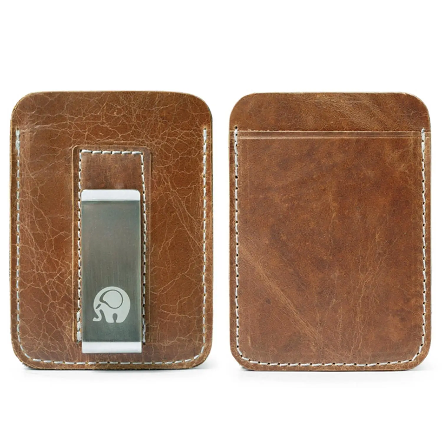 

Genuine Leather Wallet Mini Card Holder Men Coin Purse Small Purse Credit Card Holder Vintage Casual Bank Card Bus Card Holder