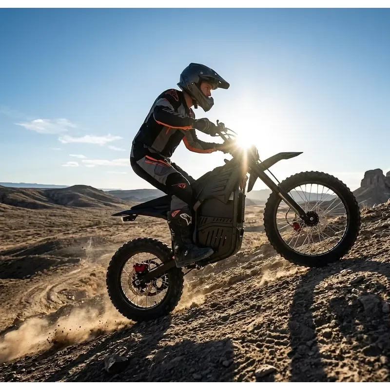 STROVAN 72V 2000W Elektrisches Dirt Bike für Erwachsene E-Dirt Bike Offroad Elektromotorrad 65km/h USA-Lager