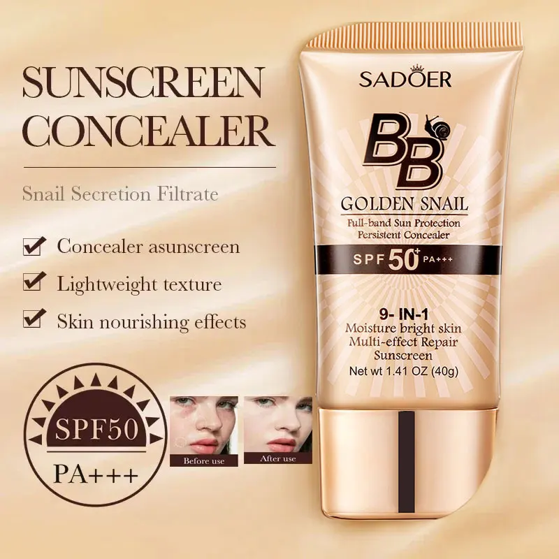 Oil-Control Matte BB Cream Liquid Foundation กันน้ํา Lasting Full Coverage Acne Spot Dark Circle คอนซีลเลอร์ครีมทาหน้าหน้าขาวใสแบบสาวเกาหลีบูสติ้งครีมผิวใสเร่งด่วน!!ท้าพิสูจน์จํานวน 3 แต่งหน้า
