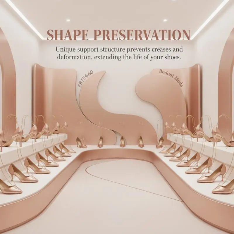 

Stainless Steel Heel Shoe Stretcher Display Stand Rack Elegant Wire Shoe Holder For Retail Store Home Shoe Collection