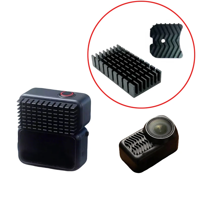 1PC Camera Anti-overheat Cooling Fin with 3M Adhesive Aluminum Alloy Heat Sink for DJI Osmo Nano Temperature Reduction Accessory