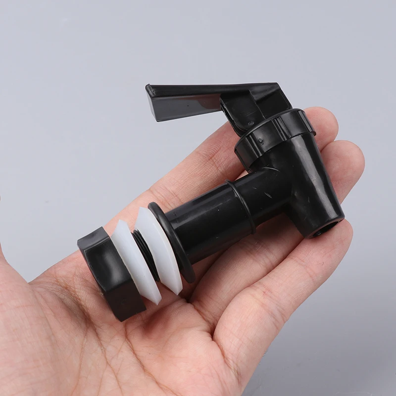 1/4Pcs Replace Cooler Black Faucet Water Dispenser Tap Set Plastic Spigot Of Water Filter Dispenser Reusable Spigot Spouts Home