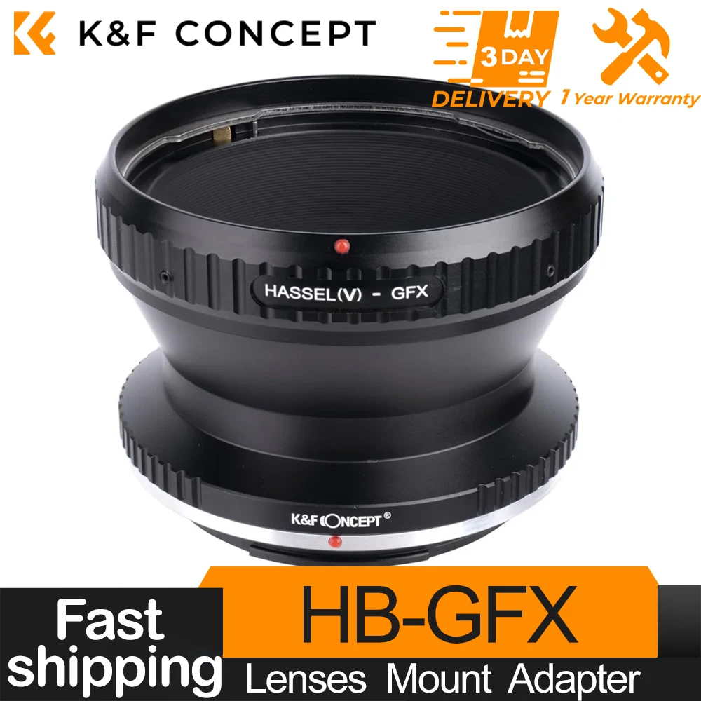 

K&F Concept Lens Adapter for Hasselblad V-port SLR lens to Fuji GFX Camera Port for Fuji GFX Camera 50S GFX 50R GFX 100 GFX 100S