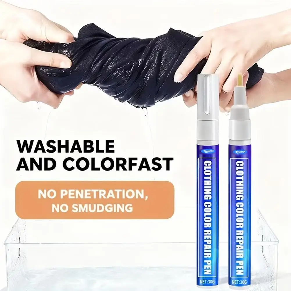 Clothing Color Repair Pen Fabric Paint Markers For Clothing, Color Touch-up Pens For T-shirts, Jeans, & Leather Jackers view 2