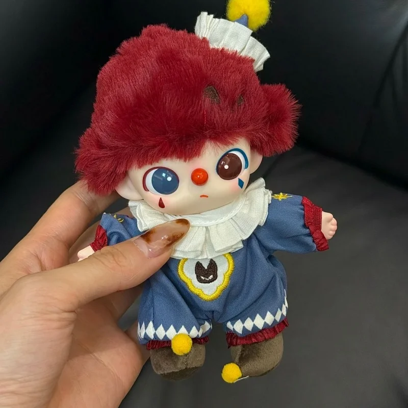 POPMART لماذا سلسلة جدية جدًا لطيف لهب مهرج عمل الشكل صندوق أعمى قلادة هدايا الهالوين Dimmo Labubu ألعاب قابلة للجمع