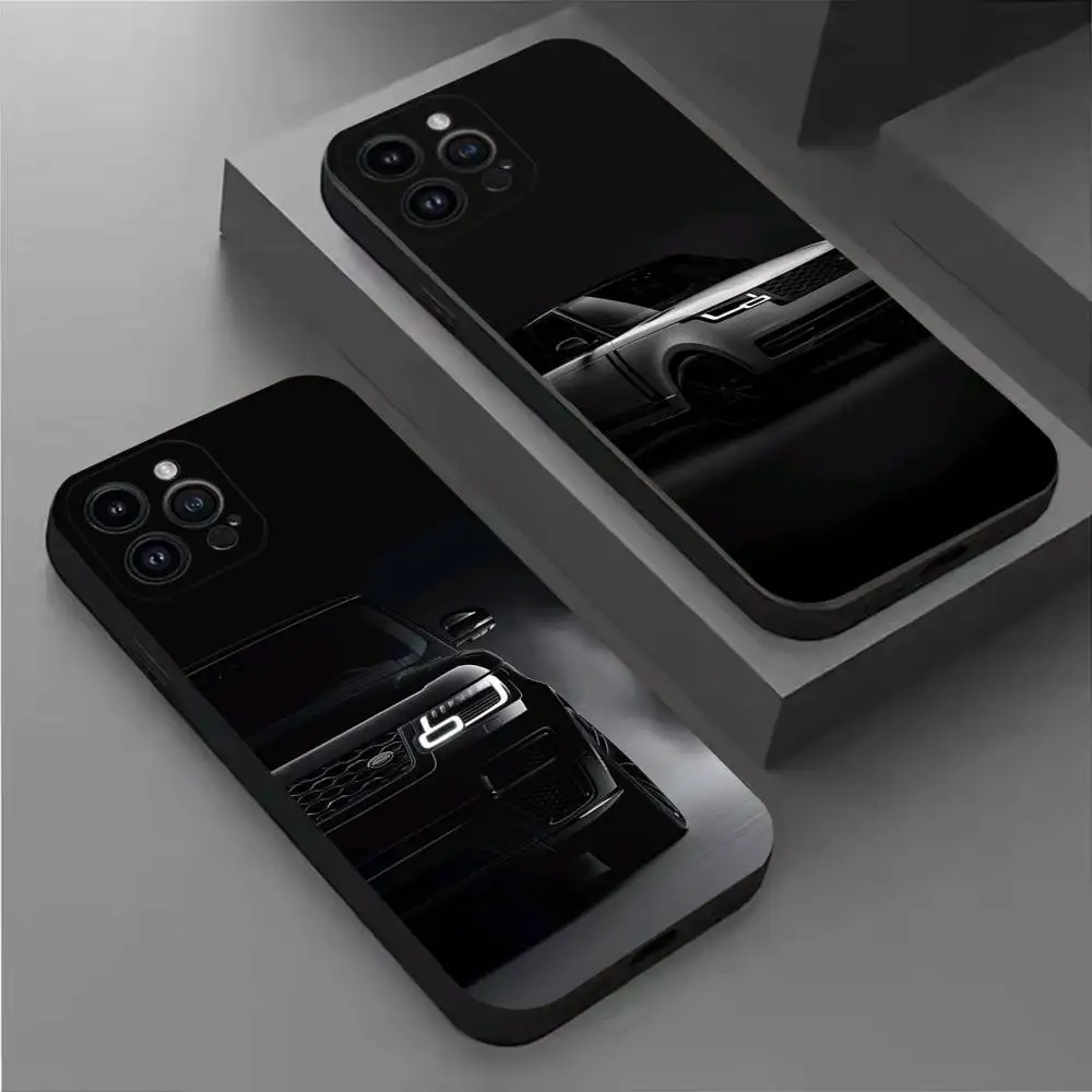 

R-Range Roveres Sport Car Phone Case For iPhone 17,16,15,14,13,12,11 Plus,Pro Max,XS,X,XR,SE,Mini,8,7,Soft Silicone Black Cover