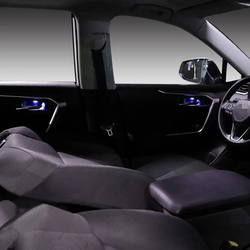 Car LED Door Bowl Armrest Atmosphere Light Interior Lights Decoration Handle Frame Light for Toyota RAV4 2019 2020 2021 2022