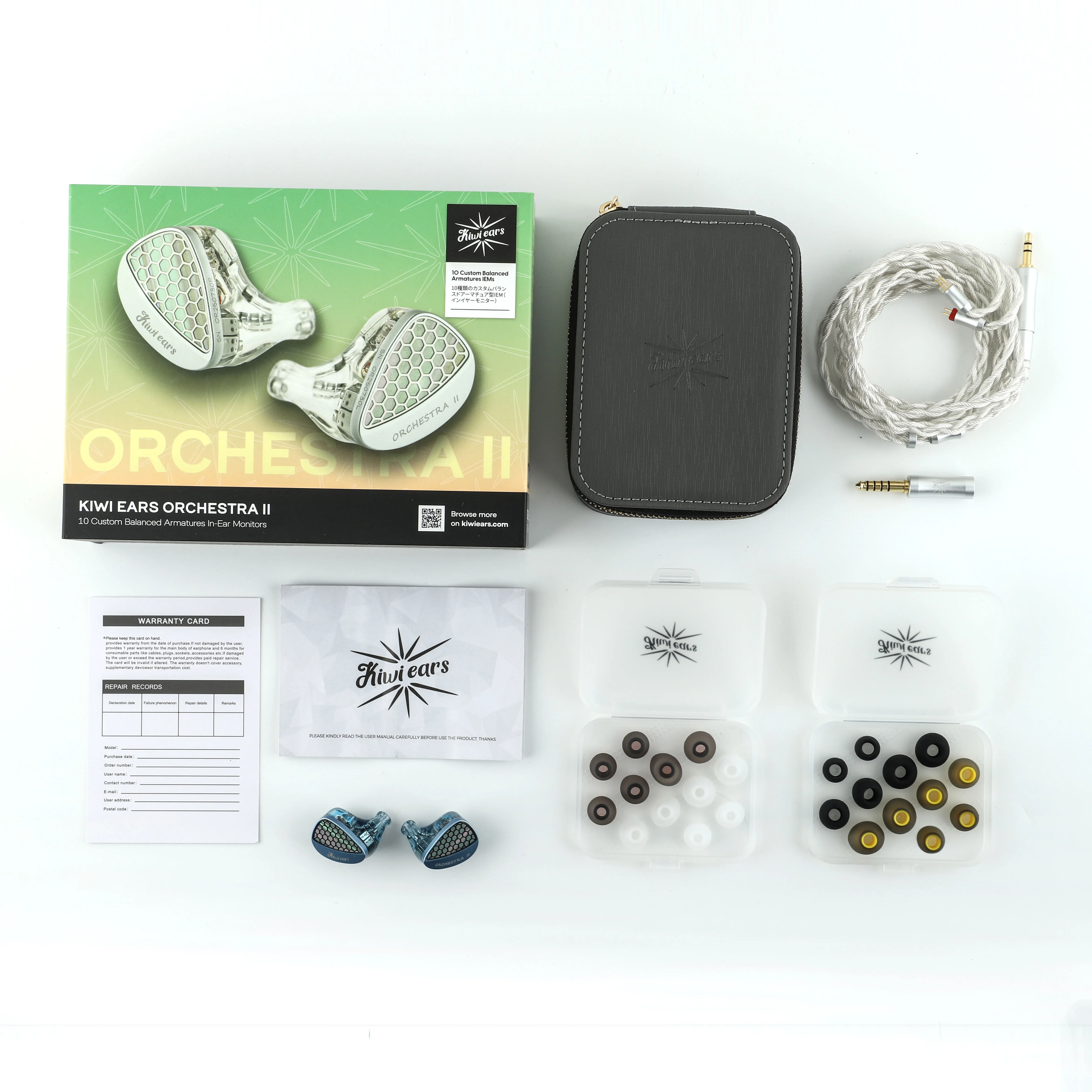 Linsoul Kiwi Ears Orchestra II 10BA Professioneller In-Ear-Monitor mit hervorragender Tonalbalance, vollständiger Geräuschisolierung – Detail 17
