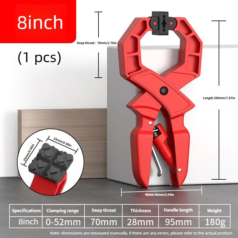 

8"Heavy Duty Spring Clips, Professional Strong Grip Large Wood Clamps for DIY Home Improvement, Backgrounds, Canvas&Crafts