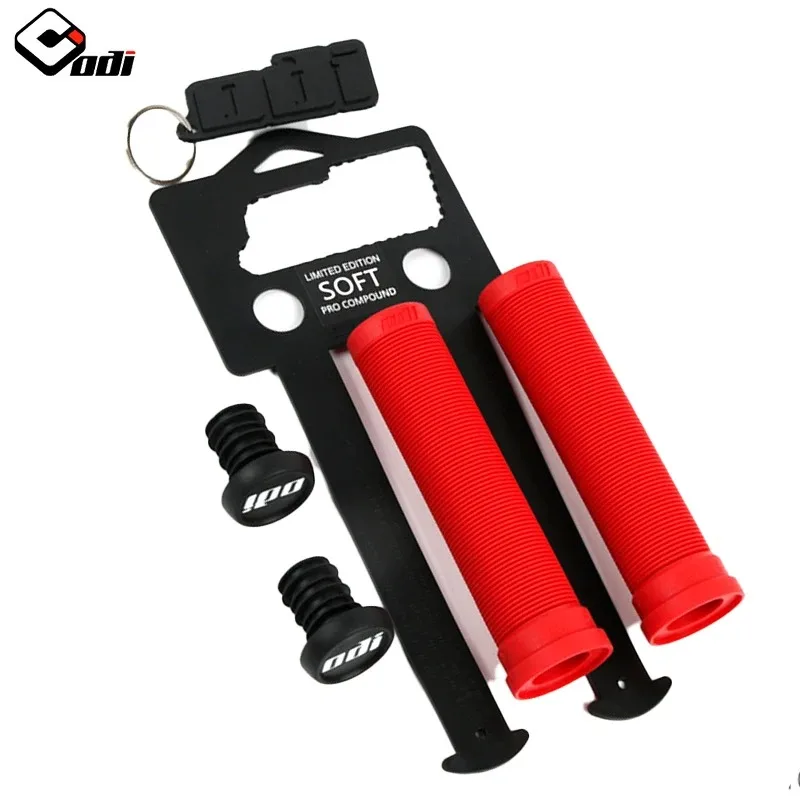 ODI MTB Handlebar Grips Soft Silicone Shockproof Handle bar Grip Wear-resistant BMX Balance Bicycle grip Bike Parts