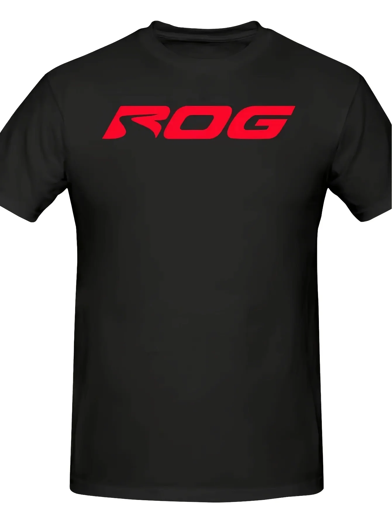LocalMen'S Republic of Gamers ROG Gaming T-Shirt | Bold Logo & Static Technology - Short Sleeve Round Neck Casual Esports Appare