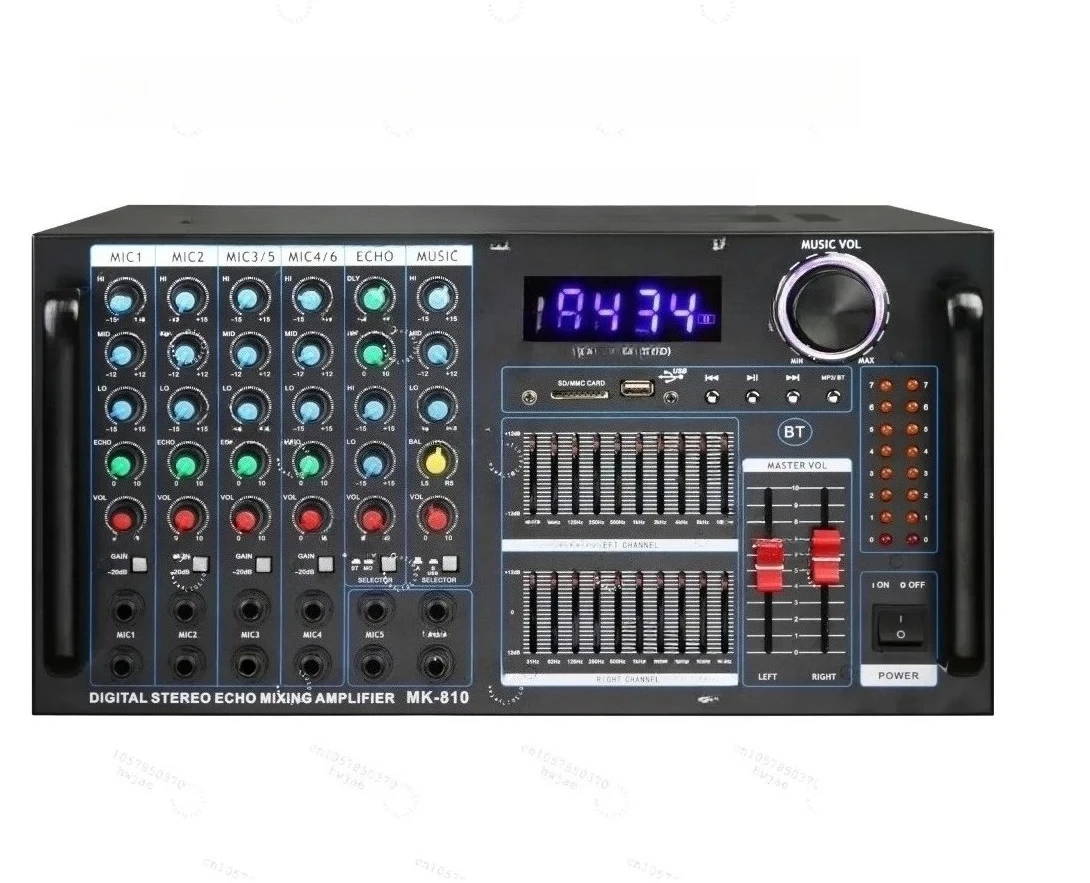 High Power Power Dj Music Amplifier Radio With MIC USB FM