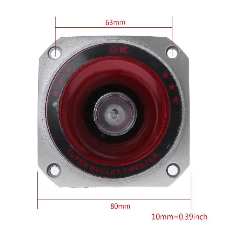 2PCS Colorful Piezoelectric Speaker Tweeter Suitable for Small KTV Stage Sound 20W Rated Power Good Vocal Effect