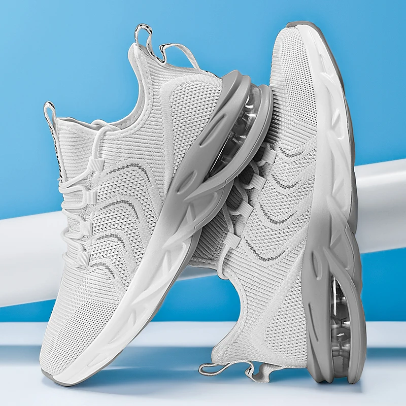 MAEDEF Męskie Lekkie Oddychające Sneakersy z Siateczki Casual Antypoślizgowe Wygodne Buty do Chodzenia na Zewnątrz Buty do Biegania Podróżne