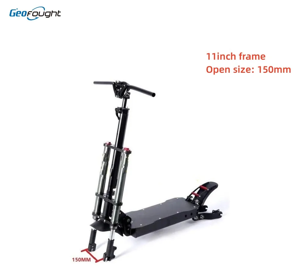 

Geofought Powerful Fit With 11 Inch 10 Inch Tyres Scooter Aluminum Electric Scooter Chassis Frame
