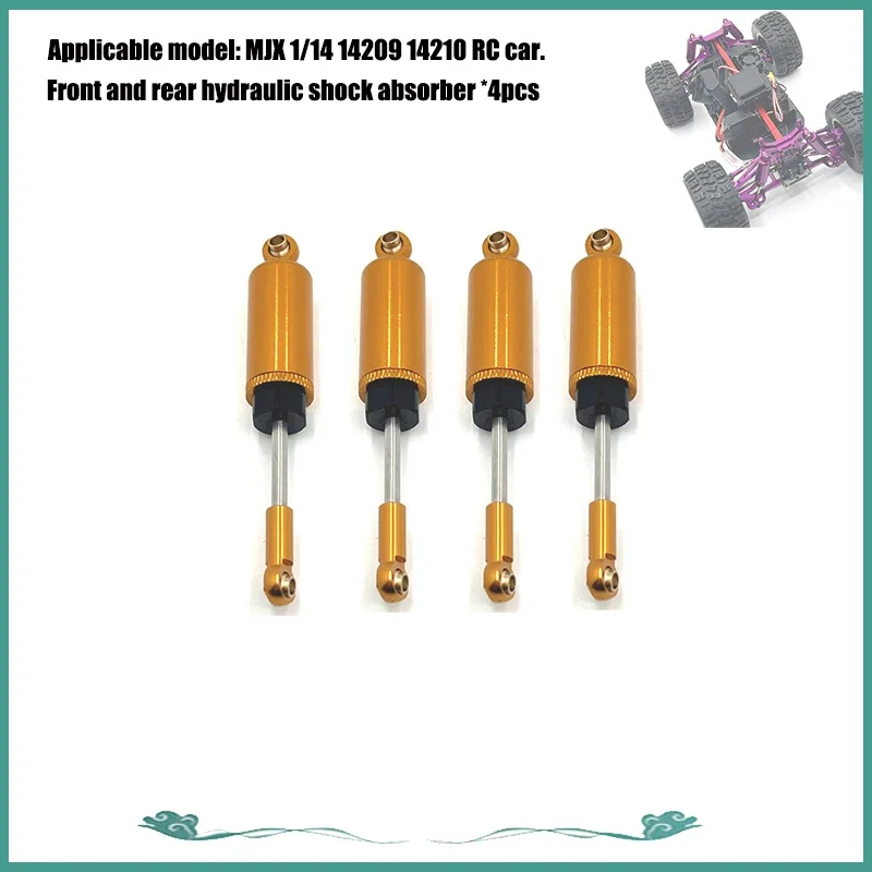 MJX-piezas De Metal Para Coche A Control Remoto 14210 14209 RC, Barra De Dirección De Brazo Oscilante Hacia Arriba Y Hacia Abajo