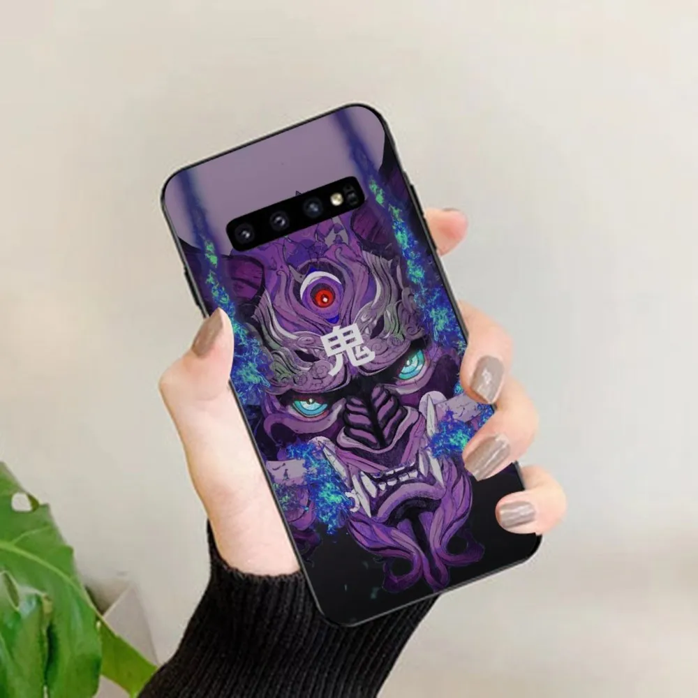 Japanese Samurai Demon Mask Phone Case For Samsung S 9 10 20 21 22 23 30 23plus Lite Ultra FE S10lite Fundas