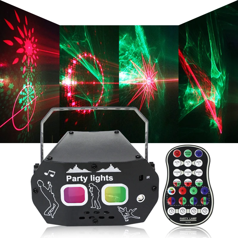 

HCWE Factory-Sourced Small LED Laser Flashlight Remote Control RGBW Beam Stage Light DJ Disco Northern Lights Event Iron Vibes