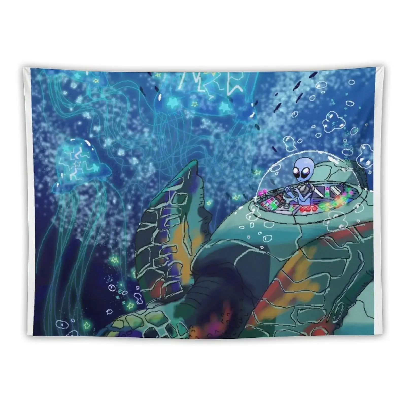 

Ocean UFO Tapestry Bathroom Decor Decorations For Your Bedroom Tapestry